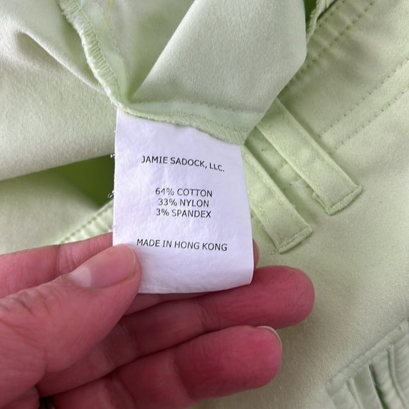 Jamie Sadock Honey Dew-Coloured Cotton Golf Shorts - Picture 9 of 10